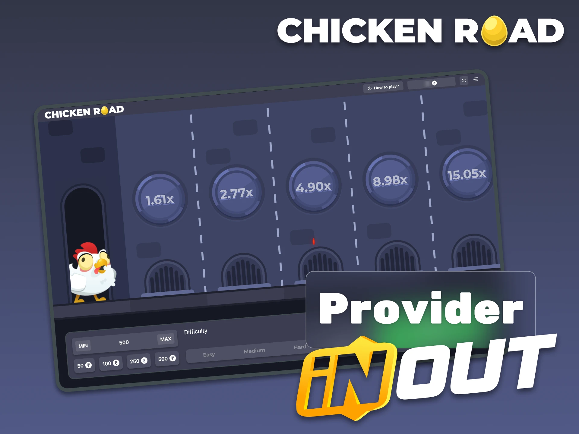 Chicken Road is developed by InOut Games.