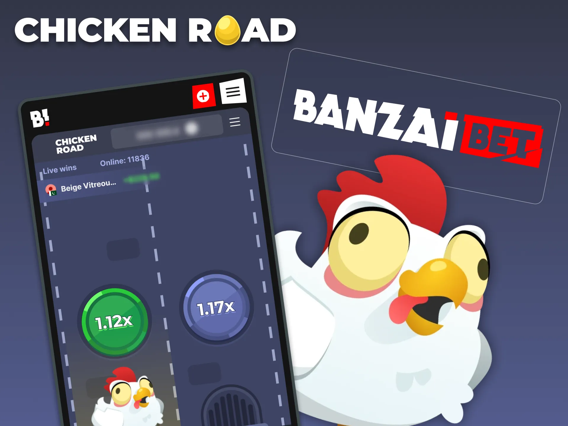Play Chicken Road and enjoy the action at BanzaiBet.