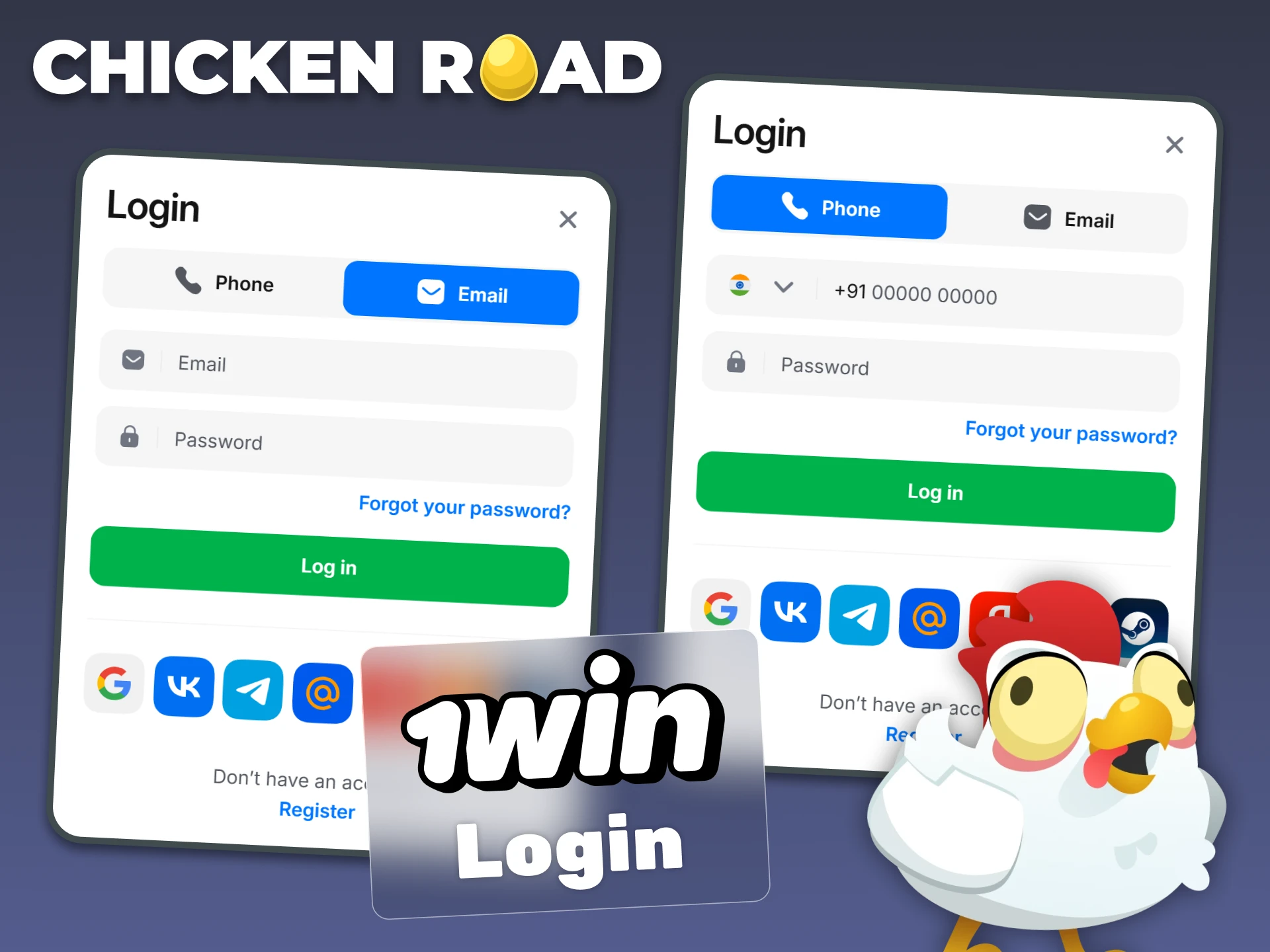 Access your 1Win account in a few simple steps.