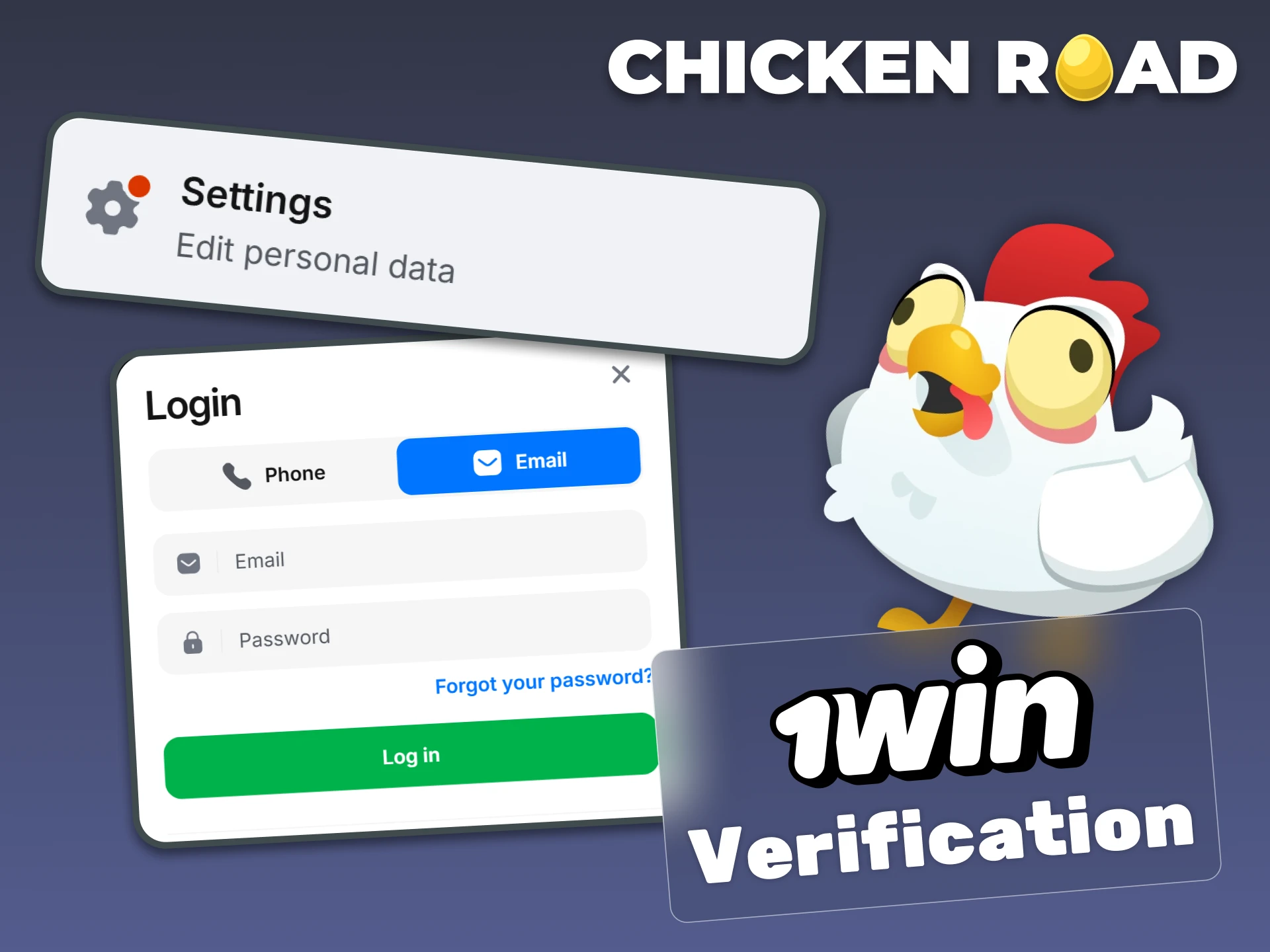 To access the Chicken Road game, verify your 1Win account.