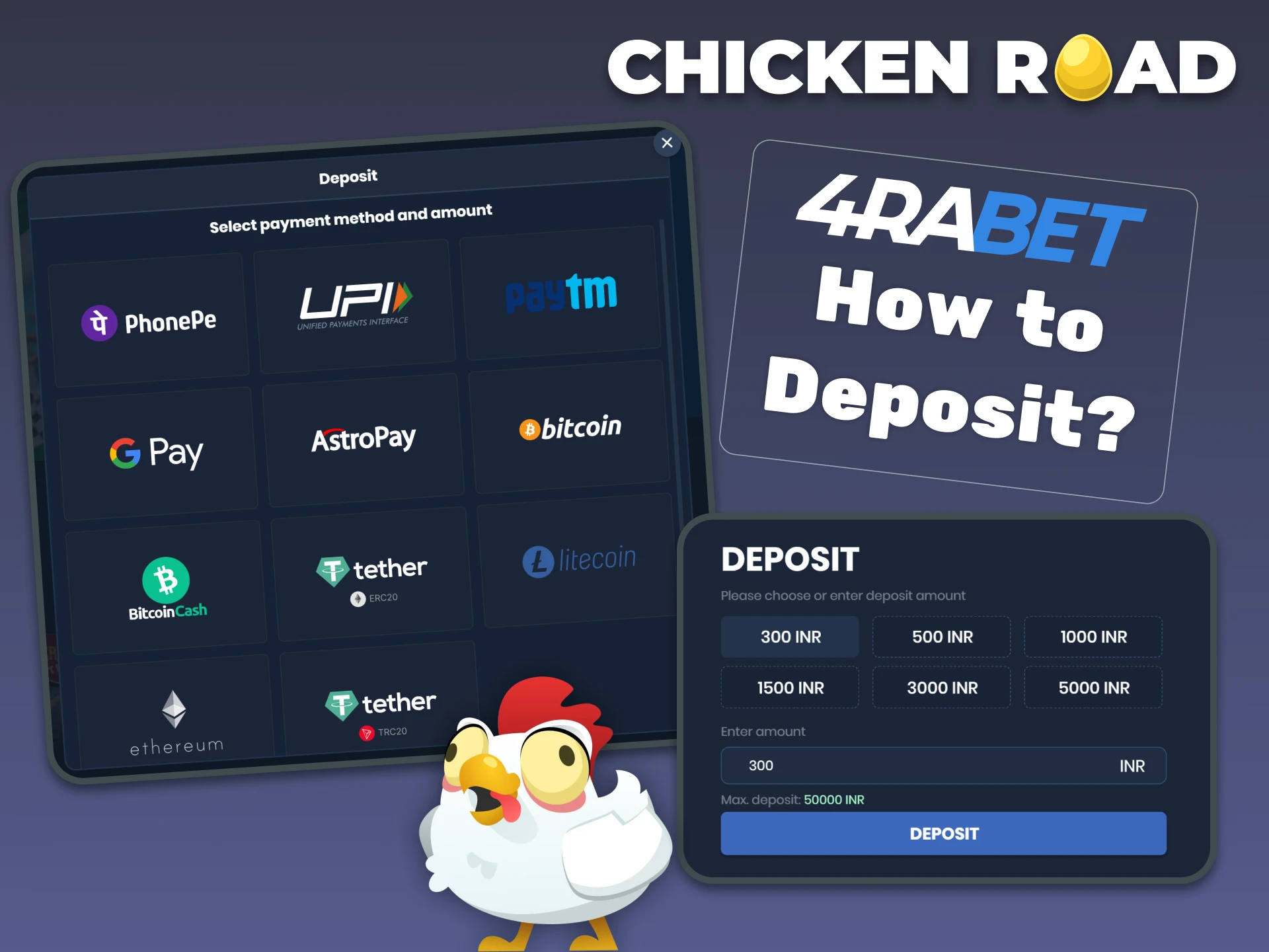 Make deposits without any problems at 4rabet.