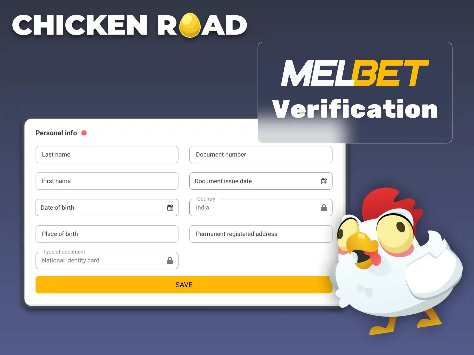 Submit ID and utility bill on Melbet to verify your account and access Chicken Road.