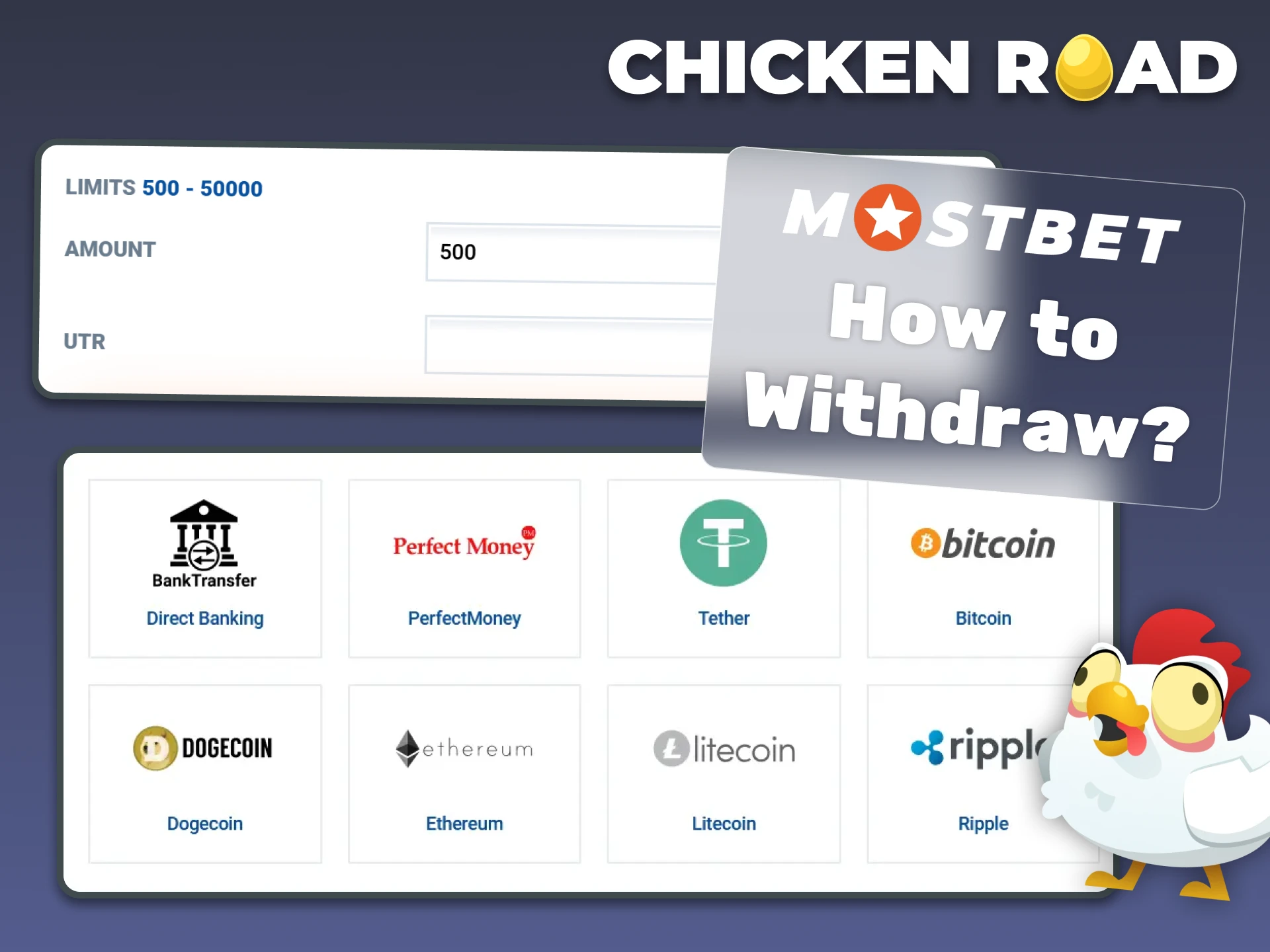 Withdraw your Chicken Road winnings quickly and conveniently at Mostbet.