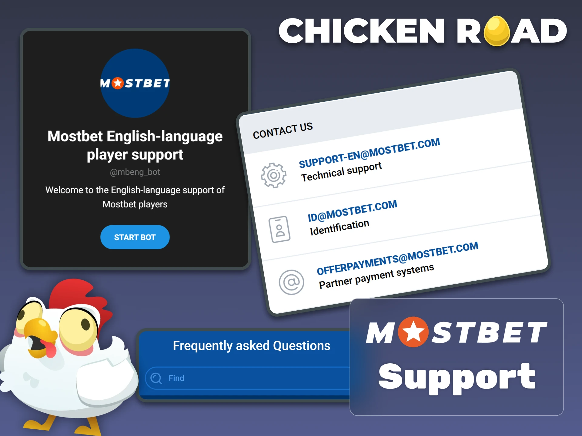 The Mostbet team is always ready to solve your problems with the Chicken Road game.